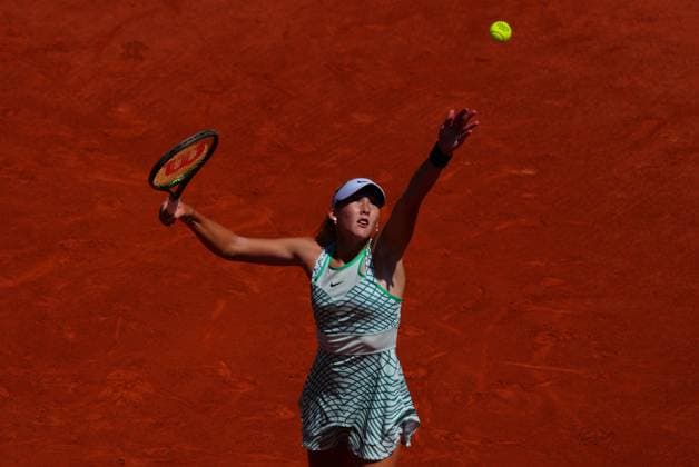 Mandatory Credit: Photo by Javier Garcia Shutterstock (13940053x) Mirra Andreeva in second round action French Open Tennis, Day 5, Roland Garros, Paris, France - 01 June 2023 French Open Tennis, Day 5, Roland Garros, Paris, France - 01 June 2023  Copyright: xJavierxGarcia Shutterstockx 13940053x