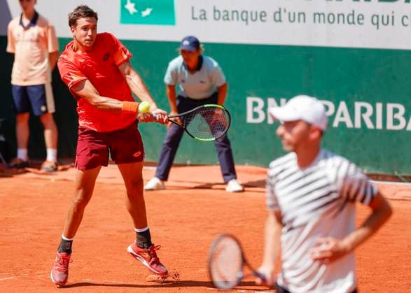 Andreas Mies, Matwe Middelkoop, Herren Doppel Tennis - French Open 2023 - Grand Slam ATP, Tennis Herren WTA, Tennis Damen ITF - Roland Garros - Paris - - France - 1 June 2023. Copyright: xJuergenxHasenkopfx