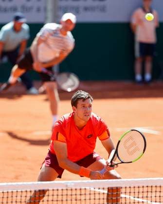 Andreas Mies, Matwe Middelkoop, Herren Doppel Tennis - French Open 2023 - Grand Slam ATP, Tennis Herren WTA, Tennis Damen ITF - Roland Garros - Paris - - France - 1 June 2023. Copyright: xJuergenxHasenkopfx