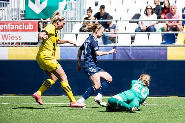 WESTENERGIE Socca Cup Essen 01.06.2023 Weronika Zaistowska (1. FC Koeln, 24), Lena Koelmel (Borussia Dortmund, 20) WESTENERGIE Socca Cup, Borussia Dortmund vs. 1. FC Koeln, 01.06.2023 Copyright: xBEAUTIFULxSPORTS Wunderlx