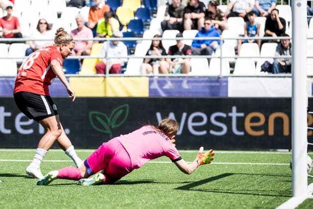 WESTENERGIE Socca Cup Essen 01.06.2023 Anna-Lena Fuellkrug (Hannover 96, 18), Svea Rensing (SGS Essen U20, 1) WESTENERGIE Socca Cup, Hannover 96 vs. SGS Essen U20, 01.06.2023 Copyright: xBEAUTIFULxSPORTS Wunderlx