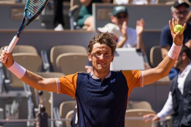TENNIS - ATP, Tennis Herren French Open 2023 PARIS,FRANCE,01.JUN.23 - TENNIS - ATP World Tour, French Open, Roland Garros, Grand Slam. Image shows Casper Ruud (NOR).  GEPAxpictures xFrancoisxAsal