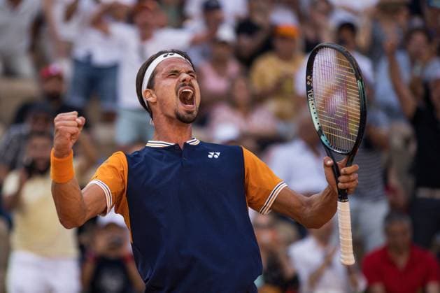 Sport Themen der Woche KW22 Sport Bilder des Tages TENNIS - ATP, Tennis Herren French Open 2023 PARIS,FRANCE,01.JUN.23 - TENNIS - ATP World Tour, French Open, Roland Garros, Grand Slam. Image shows Daniel Altmaier (DEU).  GEPAxpictures xFrancoisxAsal