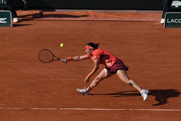 Tennis : Roland Garros 2023 - France - Ons Jabeur - Tunisie Tennis : Roland Garros 2023 - France - 01 06 23 ChrysleneCaillaud Panoramic 