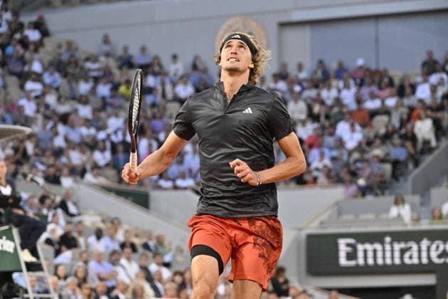 Tennis : Roland Garros 2023 - France - Alexander Zverev - Allemagne Tennis : Roland Garros 2023 - France - 01 06 23 ChrysleneCaillaud Panoramic 