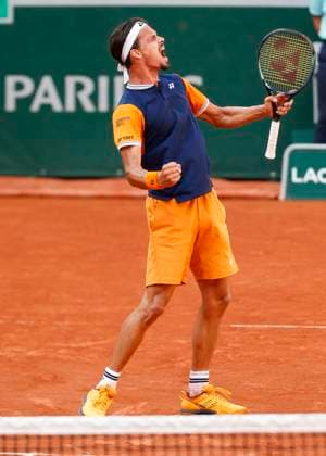 Daniel Altmaier (GER) jubelt nach dem Sieg, Jubel, Freude, Emotion Tennis - French Open 2023 - Grand Slam ATP, Tennis Herren WTA, Tennis Damen ITF - Roland Garros - Paris - - France - 1 June 2023. Copyright: xJuergenxHasenkopfx