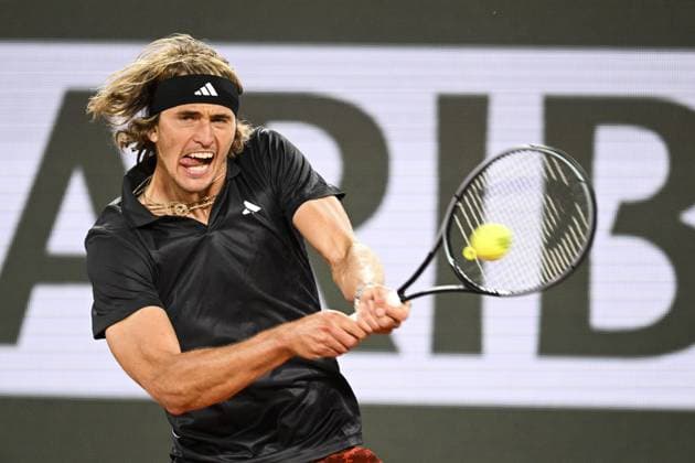 Alexander Zverev (ger) TENNIS : Roland Garros 2023 - Paris - 01 06 2023 JBAutissier Panoramic 