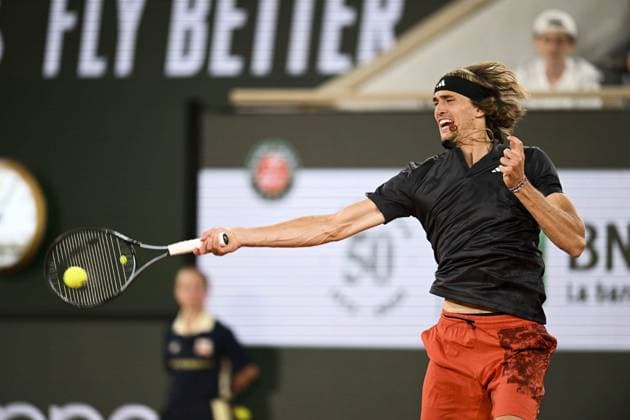 Alexander Zverev (ger) TENNIS : Roland Garros 2023 - Paris - 01 06 2023 JBAutissier Panoramic 