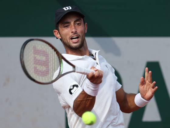 (230602) -- PARIS, June 2, 2023 -- Thiago Agustin Tirante of Argentina competes during the men s singles second round match between Zhang Zhizhen of China and Thiago Agustin Tirante of Argentina at the French Open tennis tournament at Roland Garros in Paris, France, on June 1, 2023. ) (SP)FRANCE-PARIS-TENNIS-ROLAND GARROS-FRENCH OPEN-MEN S SINGLES GaoxJing 