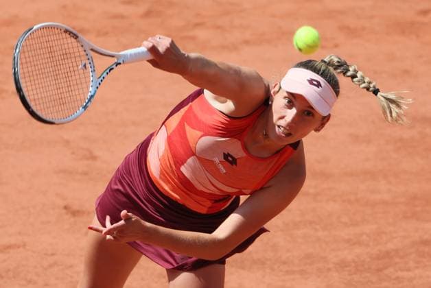 Sport Themen der Woche KW22 Belgian Elise Mertens (WTA28) pictured in action during a tennis match against US Pegula (WTA3), in the third round of the women s singles at the Roland Garros French Open tennis tournament in Paris, France, . BENOITxDOPPAGNE  x68291082x