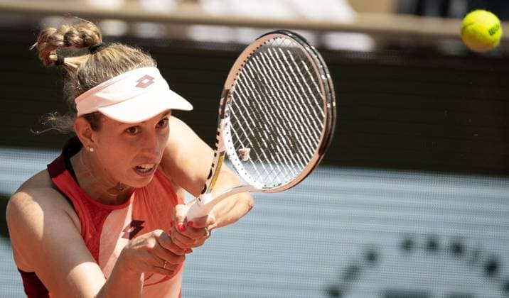 Belgian Elise Mertens pictured in action during a tennis match against US Pegula (WTA3), in the third round of the women s singles at the Roland Garros French Open tennis tournament in Paris, France, Friday 02 June 2023. BENOITxDOPPAGNE  x68303583x