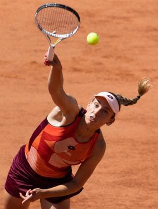 Belgian Elise Mertens pictured in action during a tennis match against US Pegula (WTA3), in the third round of the women s singles at the Roland Garros French Open tennis tournament in Paris, France, Friday 02 June 2023. BENOITxDOPPAGNE  x68303613x