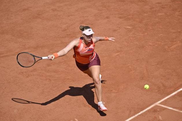 Tennis : Roland Garros 2023 - France - Anna Blinkova - Russie Tennis : Roland Garros 2023 - France - 02 06 23 ChrysleneCaillaud Panoramic 