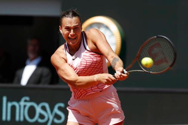 Aryna Sabalenka TENNIS : Roland-Garros 2023 - Paris - 02 06 2023 MichaelBaucher Panoramic 