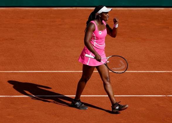 Sloane Stephens macht die Faust und jubelt,Jubel,Freude,Emotion Copyright: xJuergenxHasenkopfx