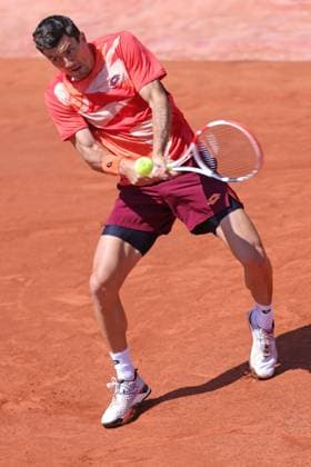 Sebastian Ofner, AUT, during third round of 2023 French Open at Roland Garros, Paris, 02 06 2023; -