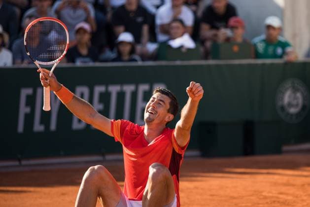 TENNIS - ATP, Tennis Herren French Open 2023 PARIS,FRANCE,02.JUN.23 - TENNIS - ATP World Tour, French Open, Roland Garros, Grand Slam. Image shows Sebastian Ofner (AUT).  GEPAxpictures xFrancoisxAsal