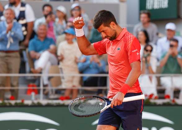 Novak Djokovic (SRB) jubelt nach dem Sieg, Jubel, Freude, Emotion Copyright: xJuergenxHasenkopfx