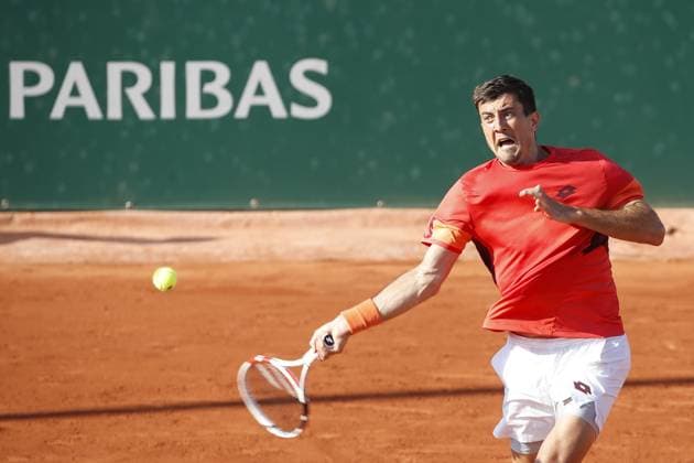 Sebastian Ofner TENNIS : Roland-Garros 2023 - Paris - 02 06 2023 MichaelBaucher Panoramic 