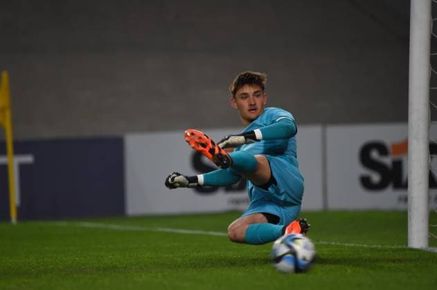 June 2, 2023, Felcsut, Fejer County, Hungary: Paul Argeny of France on the penalty shoot-out on the European Under 17 Championship Final between Germany and France Felcsut Hungary - ZUMAs291 20230602_zip_s291_040 Copyright: xBalintxSzentgallayx