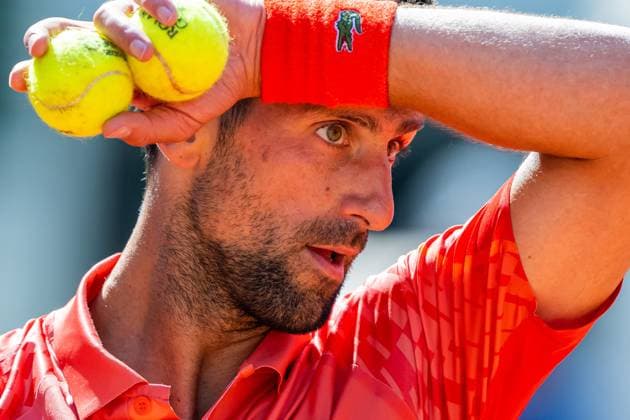 230602 Novak Djokovic of Serbia competes in men?s third round singles tennis match during Roland-Garros on June 2, 2023 in Paris. Photo: Vegard Grott BILDBYRAN kod VG VG0445 bbeng tennis french open franska öppna ATP, Tennis Herren roland garros grand slam Copyright: VEGARDxGRoTT BB230602VG017