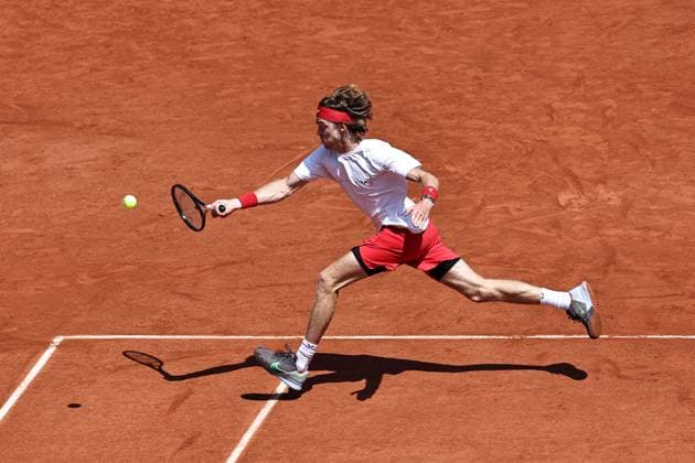 Andrey Rublev, RUS, during third round of 2023 French Open at Roland Garros, Paris, 02 06 2023; -