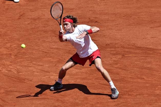 Andrey Rublev, RUS, during third round of 2023 French Open at Roland Garros, Paris, 02 06 2023; -