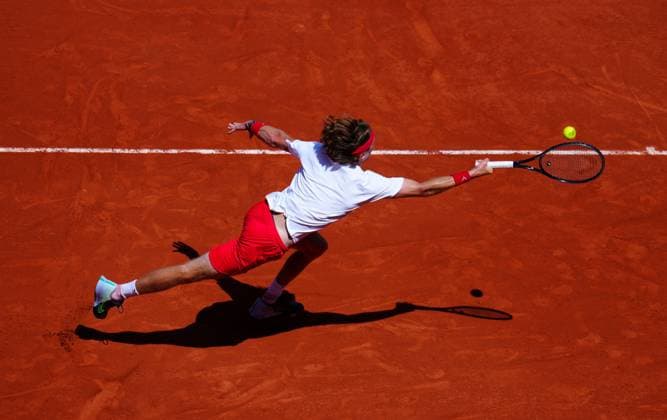 Mandatory Credit: Photo by Javier Garcia Shutterstock (13940066fj) Andrey Rublev French Open Tennis, Day 6, Roland Garros, Paris, France - 02 June 2023 French Open Tennis, Day 6, Roland Garros, Paris, France - 02 June 2023  Copyright: xJavierxGarcia Shutterstockx 13940066fj