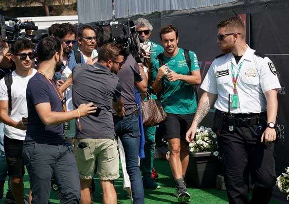 Formel 1 AWS Grand Prix von Spanien 2023 03.06.2023, Circuit de Catalunya, Barcelona, Formel 1 AWS Grand Prix von Spanien 2023 , im Bild Fernando Alonso (ESP), Aston Martin Aramco Cognizant Formula One Team