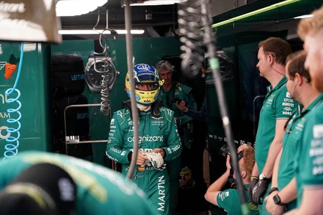 Formel 1 AWS Grand Prix von Spanien 2023 03.06.2023, Circuit de Catalunya, Barcelona, Formel 1 AWS Grand Prix von Spanien 2023 , im Bild Fernando Alonso (ESP), Aston Martin Aramco Cognizant Formula One Team