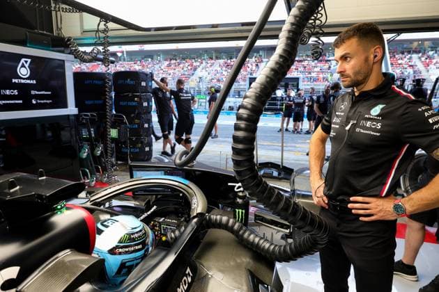 63 George Russell (GBR, Mercedes-AMG Petronas F1 Team), F1 Grand Prix of Spain at Circuit de Barcelona-Catalunya on June 3, 2023 in Barcelona, Spain. (Photo by HOCH ZWEI) Barcelona Spain