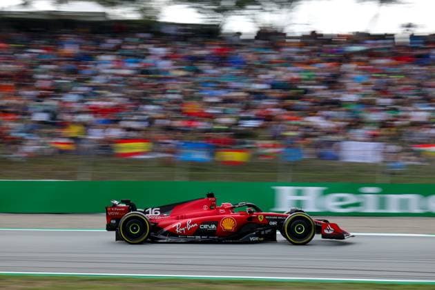 16 Charles Leclerc (MCO, Scuderia Ferrari), F1 Grand Prix of Spain at Circuit de Barcelona-Catalunya on June 3, 2023 in Barcelona, Spain. (Photo by HOCH ZWEI) Barcelona Spain