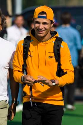 3rd June 2023: Circuit de Barcelona-Catalunya, Barcelona, Spain: Formula 1 Spanish Grand Prix 2023: Qualifying Day: Lando Norris of the McLaren team arrives to the paddock arrives at the circuit for qualification sessions  ActionPlus12516471 PabloxGuillen