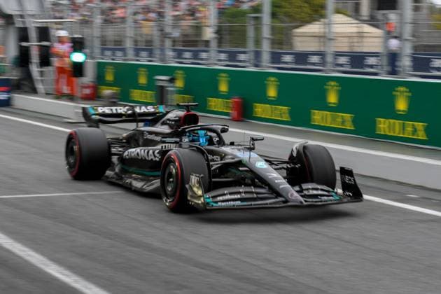 Formel 1 GP Barcelona. Samstag 03.06.2023 George Russell (GBR) Mercedes AMG F1 Team; Formel 1 GP Barcelona. Samstag 03.06.2023 Copyright: xBEAUTIFULxSPORTS Erlhofx