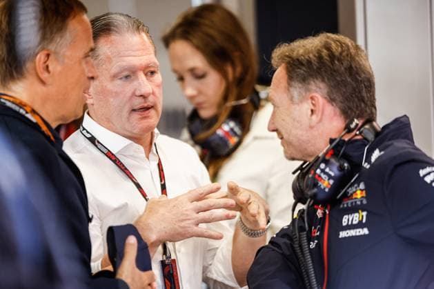 Jos Verstappen (NLD), Christian Horner (GBR, Oracle Red Bull Racing), F1 Grand Prix of Spain at Circuit de Barcelona-Catalunya on June 3, 2023 in Barcelona, Spain. (Photo by HOCH ZWEI) Barcelona Spain