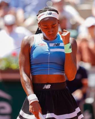 Coco Gauff macht die Faust und jubelt, Jubel, Freude, Emotion Copyright: xJuergenxHasenkopfx