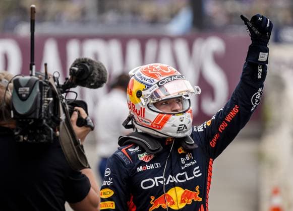 BARCELONA - Max Verstappen (Red Bull Racing) reacts after qualifying for the Spanish Grand Prix. ANP SEM VAN DER WAL F1 Grand Prix of Spain - Qualifying 2023 xVIxANPxSportx xxANPxIVx 470811875 originalFilename: 470811875.jpg