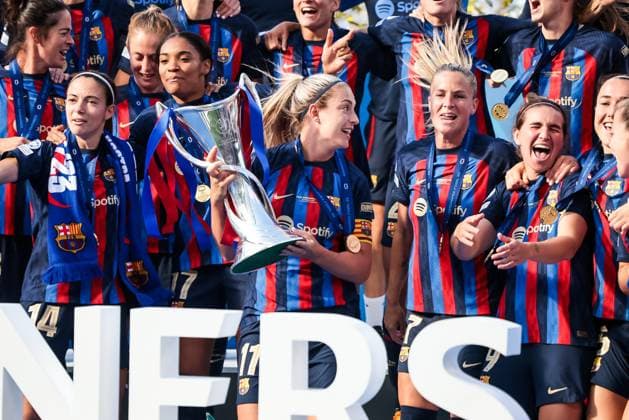 EINDHOVEN, 03-06-2023 ,Philips Stadium, UEFA Womens Champions League Final, Barcelona - Wolfsburg CL Final (women) , season 2022 2023, during the match Barcelona - Wolfsburg CL Final (women) Barcelona winner 3-2 Barcelona - Wolfsburg CL Final (women)  x21200984x Copyright: