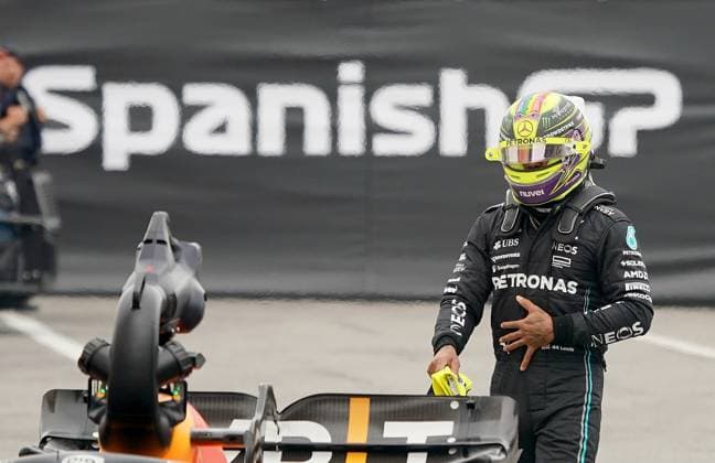 Formel 1 AWS Grand Prix von Spanien 2023 03.06.2023, Circuit de Catalunya, Barcelona, Formel 1 AWS Grand Prix von Spanien 2023 , im Bild Lewis Hamilton (GBR), Mercedes-AMG Petronas Formula One Team