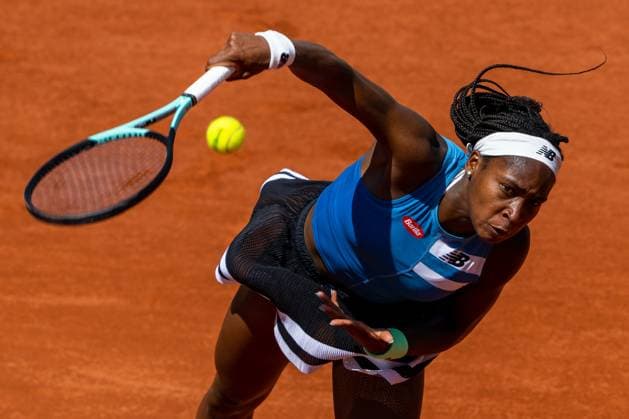 230603 Coco Gauff of USA competes in women?s third round singles tennis match during Roland-Garros on June 3, 2023 in Paris. Photo: Vegard Grott BILDBYRAN kod VG VG0446 bbeng tennis french open franska öppna ATP, Tennis Herren roland garros grand slam dam Copyright: VEGARDxGRoTT BB230603VG065