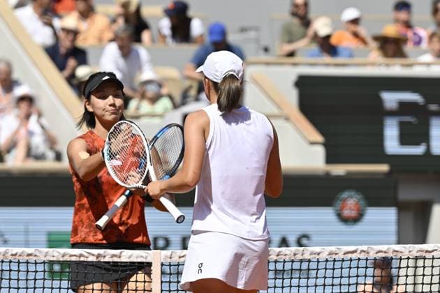 Tennis : Roland Garros 2023 - France - Swiatek - Pologne Tennis : Roland Garros 2023 - France - 03 06 23 ChrysleneCaillaud Panoramic 