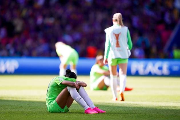 Eindhoven, Netherlands, 3rd June 2023: Sveindis Jonsdottir (23 Wolfsburg) looks dejected and disappointed after their loss during the UEFA Womens Champions League Final football match between FC Barcelona, Barca and VFL Wolfsburg at PSV Stadion in Eindhoven, Netherlands. (Daniela Porcelli SPP) Copyright: xDanielaxPorcellix xSPPx spp-en-DaPoSp-20230603-DP109338
