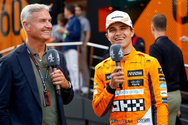 David Coulthard (GBR), 4 Lando Norris (GBR, McLaren F1 Team), F1 Grand Prix of Spain at Circuit de Barcelona-Catalunya on June 3, 2023 in Barcelona, Spain. (Photo by HOCH ZWEI) Barcelona Spain