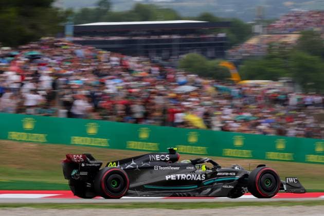 44 Lewis Hamilton (GBR, Mercedes-AMG Petronas F1 Team), F1 Grand Prix of Spain at Circuit de Barcelona-Catalunya on June 3, 2023 in Barcelona, Spain. (Photo by HOCH ZWEI) Barcelona Spain