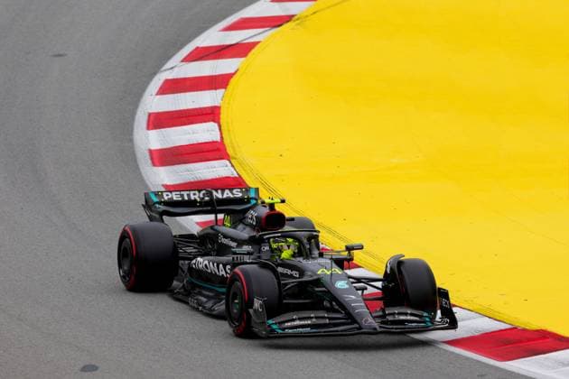 44 Lewis Hamilton (GBR, Mercedes-AMG Petronas F1 Team), F1 Grand Prix of Spain at Circuit de Barcelona-Catalunya on June 3, 2023 in Barcelona, Spain. (Photo by HOCH ZWEI) Barcelona Spain