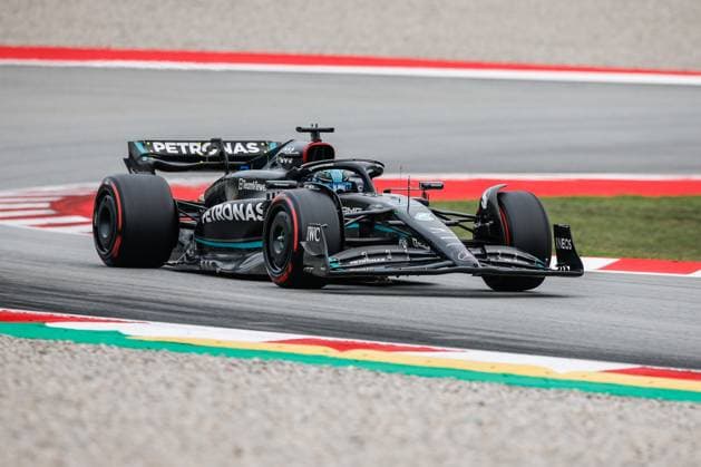 63 George Russell (GBR, Mercedes-AMG Petronas F1 Team), F1 Grand Prix of Spain at Circuit de Barcelona-Catalunya on June 3, 2023 in Barcelona, Spain. (Photo by HOCH ZWEI) Barcelona Spain