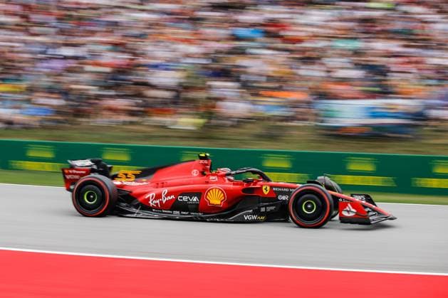 55 Carlos Sainz (ESP, Scuderia Ferrari), F1 Grand Prix of Spain at Circuit de Barcelona-Catalunya on June 3, 2023 in Barcelona, Spain. (Photo by HOCH ZWEI) Barcelona Spain