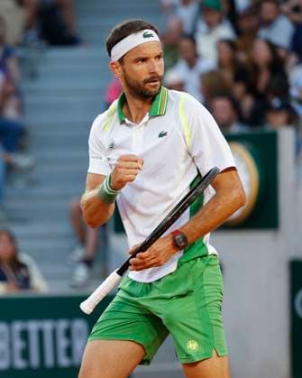 Grigor Dimitrov macht die Faust und jubelt,Jubel,Freude,Emotion Copyright: xJuergenxHasenkopfx