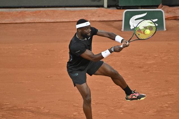 Tennis : Roland Garros 2023 - France - Frances Tiafoe - Usa Tennis : Roland Garros 2023 - France - 03 06 23 ChrysleneCaillaud Panoramic 