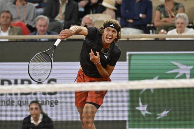 Tennis : Roland Garros 2023 - France - Alexander Zverev - Allemagne Tennis : Roland Garros 2023 - France - 03 06 23 ChrysleneCaillaud Panoramic 